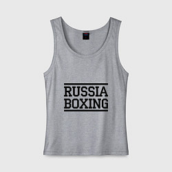 Женская майка Russia boxing