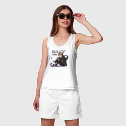 Майка женская хлопок Сю Ома, цвет: белый — фото 2