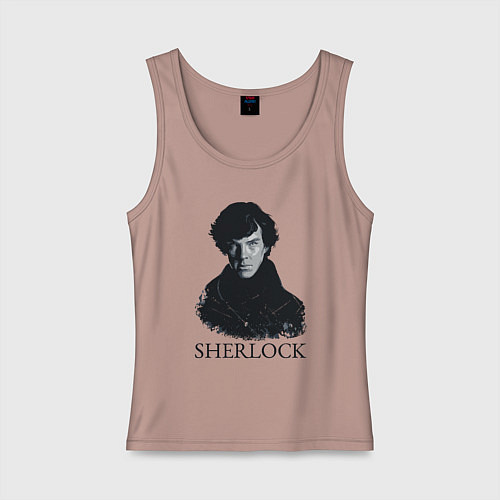 Женская майка Sherlock Art / Пыльно-розовый – фото 1