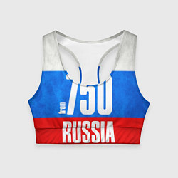 Топик спортивный женский Russia: from 750, цвет: 3D-принт