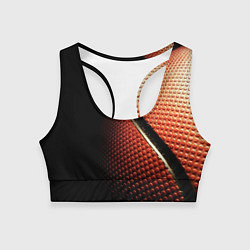 Топик спортивный женский Баскетбольный мяч, цвет: 3D-принт