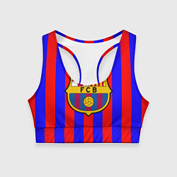 Топик спортивный женский Barca FCB Club, цвет: 3D-принт