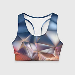 Топик спортивный женский Abstract, цвет: 3D-принт