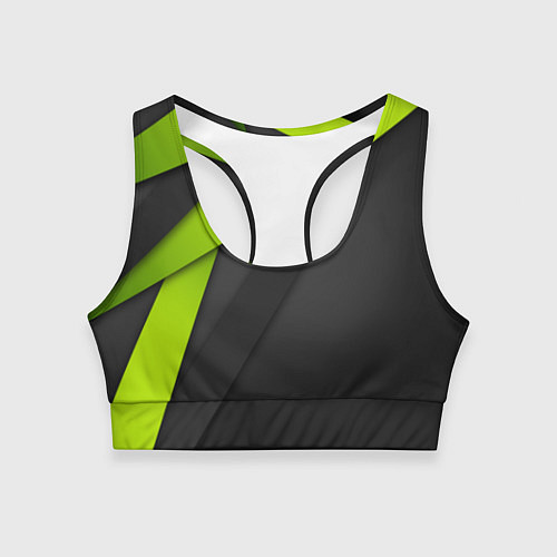 Женский спортивный топ Спортивная геометрия 6 / 3D-принт – фото 1