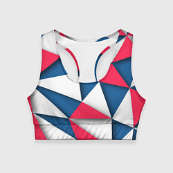 Топик спортивный женский Geometry style, цвет: 3D-принт
