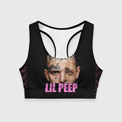 Топик спортивный женский Lil Peep, цвет: 3D-принт