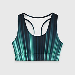 Топик спортивный женский Текстура, цвет: 3D-принт
