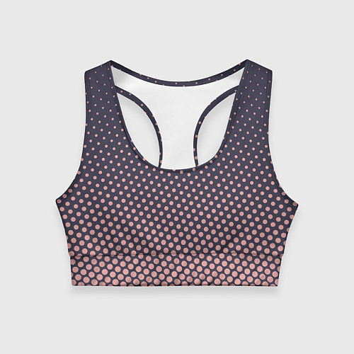 Женский спортивный топ Dots pattern / 3D-принт – фото 1