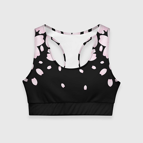 Женский спортивный топ САКУРА / 3D-принт – фото 1
