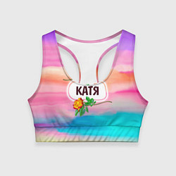 Топик спортивный женский Катя, цвет: 3D-принт