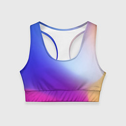 Топик спортивный женский Градиент Облаков, цвет: 3D-принт