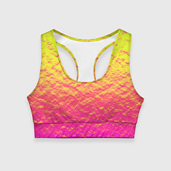 Топик спортивный женский Яркий закат, цвет: 3D-принт