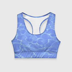 Топик спортивный женский Вода, цвет: 3D-принт