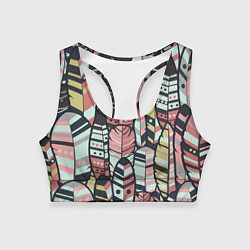 Женский спортивный топ Индейские перья