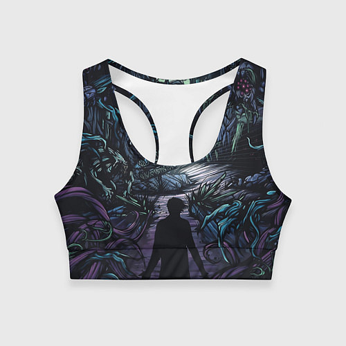 Женский спортивный топ Мистический Лес / 3D-принт – фото 1