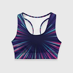 Топик спортивный женский Вспышка Сверхновой, цвет: 3D-принт