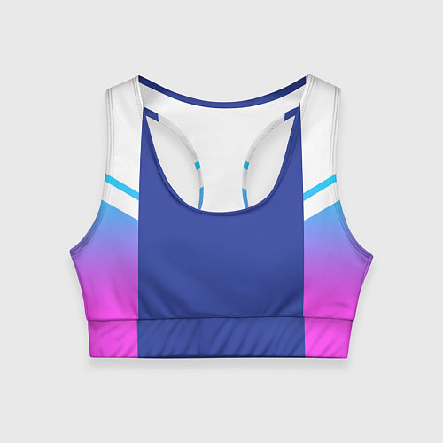 Женский спортивный топ NEON GRADIENT FITNESS UNIFORM / 3D-принт – фото 1