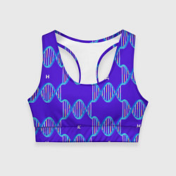 Топик спортивный женский Молекула ДНК, цвет: 3D-принт