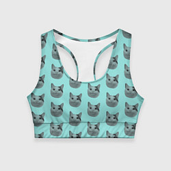 Топик спортивный женский ШТОШ, цвет: 3D-принт