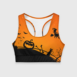 Женский спортивный топ Хэллоуин