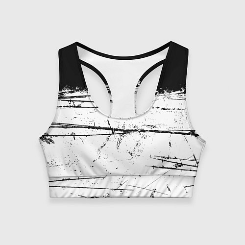 Женский спортивный топ ИСПАЧКАННЫЙ КРАСКОЙ / 3D-принт – фото 1