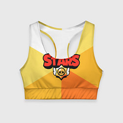 Топик спортивный женский BRAWL STARS - БРАВЛ СТАРС, цвет: 3D-принт
