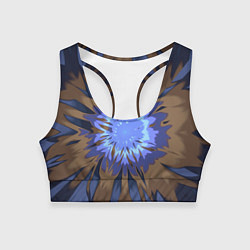 Женский спортивный топ Василек Абстракция