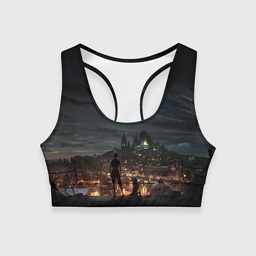 Женский спортивный топ Акрейн А / 3D-принт – фото 1