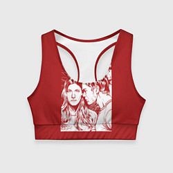 Топик спортивный женский Dexter and Debra Morgan, цвет: 3D-принт