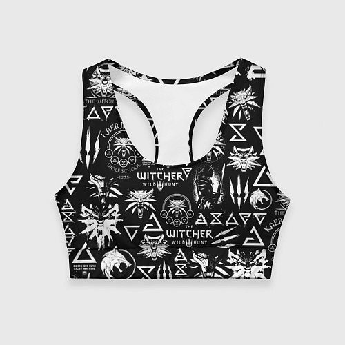 Женский спортивный топ ВЕДЬМАК ЛОЛГОБОМБИНГ THE WITCHER / 3D-принт – фото 1