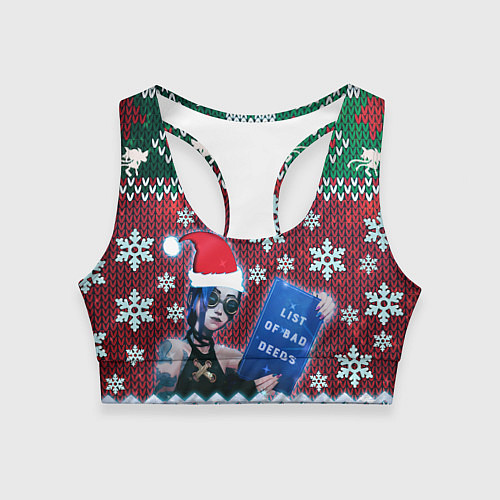 Женский спортивный топ Список плохих дел Arcane / 3D-принт – фото 1