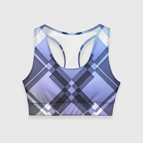 Женский спортивный топ Строгая абстракция / 3D-принт – фото 1