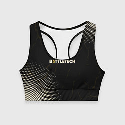 Топик спортивный женский BattleTech, цвет: 3D-принт