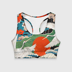 Топик спортивный женский Воспоминания об Японии, цвет: 3D-принт