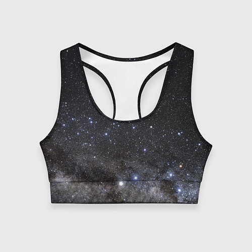 Женский спортивный топ Космический космос / 3D-принт – фото 1