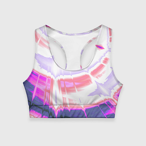 Женский спортивный топ Тай-дай Абстракция Tie-Dye / 3D-принт – фото 1