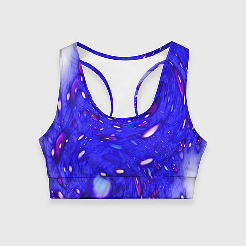Женский спортивный топ Мир пузырей / 3D-принт – фото 1