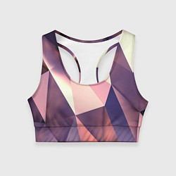 Топик спортивный женский Кристальная мозаика, цвет: 3D-принт