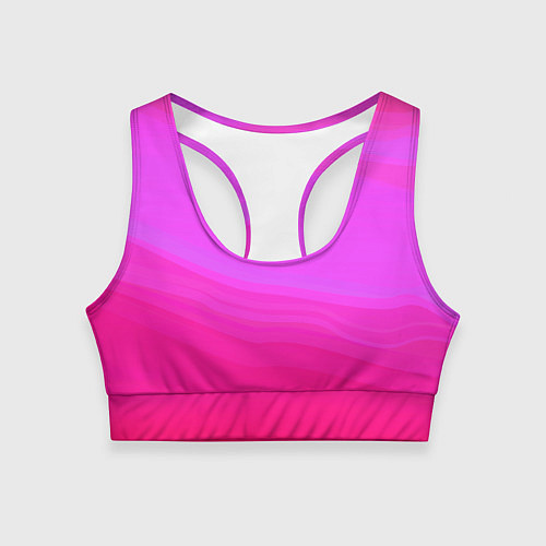 Женский спортивный топ Neon pink bright abstract background / 3D-принт – фото 1
