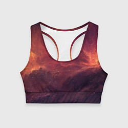 Топик спортивный женский Галактический пожар, цвет: 3D-принт