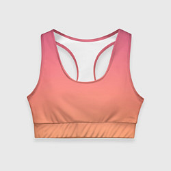 Топик спортивный женский Закатное небо, цвет: 3D-принт