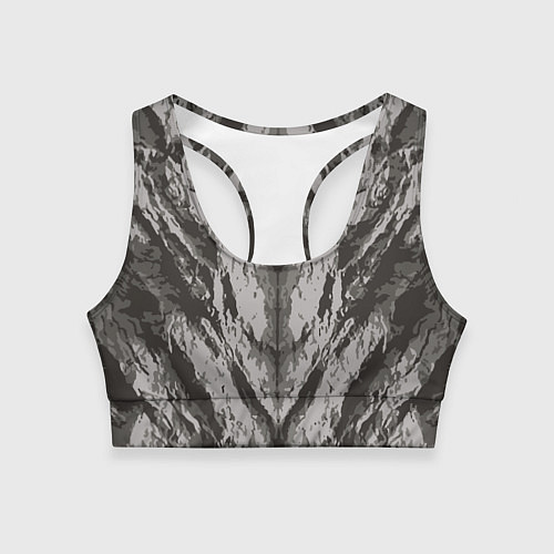 Женский спортивный топ Asgards rock / 3D-принт – фото 1