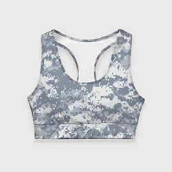Топик спортивный женский UCP камуфляж США, цвет: 3D-принт