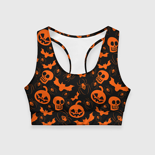 Женский спортивный топ Вестники ночи / 3D-принт – фото 1