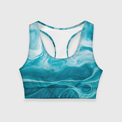 Топик спортивный женский Морской бриз, цвет: 3D-принт