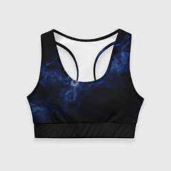 Женский спортивный топ Синее пламя