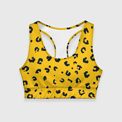Топик спортивный женский Леопардик, цвет: 3D-принт