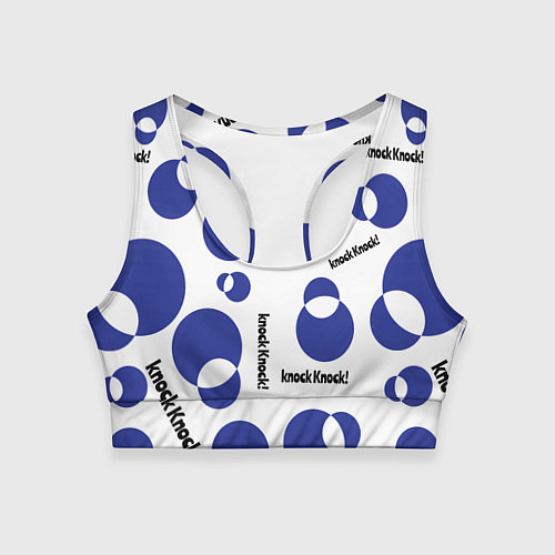 Женский спортивный топ Геометрия фигуры / 3D-принт – фото 1