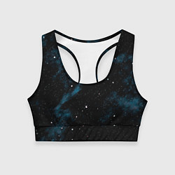 Топик спортивный женский Мрачная галактика, цвет: 3D-принт