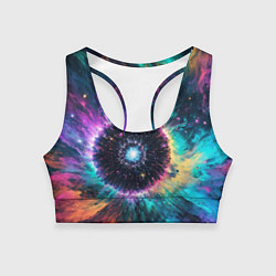 Топик спортивный женский Астрономический пейзаж, цвет: 3D-принт